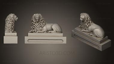 Figurines lions tigers sphinxes (STKL_0258) 3D model for CNC machine